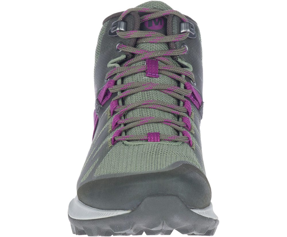 Merrell Støvler Dame - Zion Fst Mid Waterproof - Olivengrøn - TGL748106